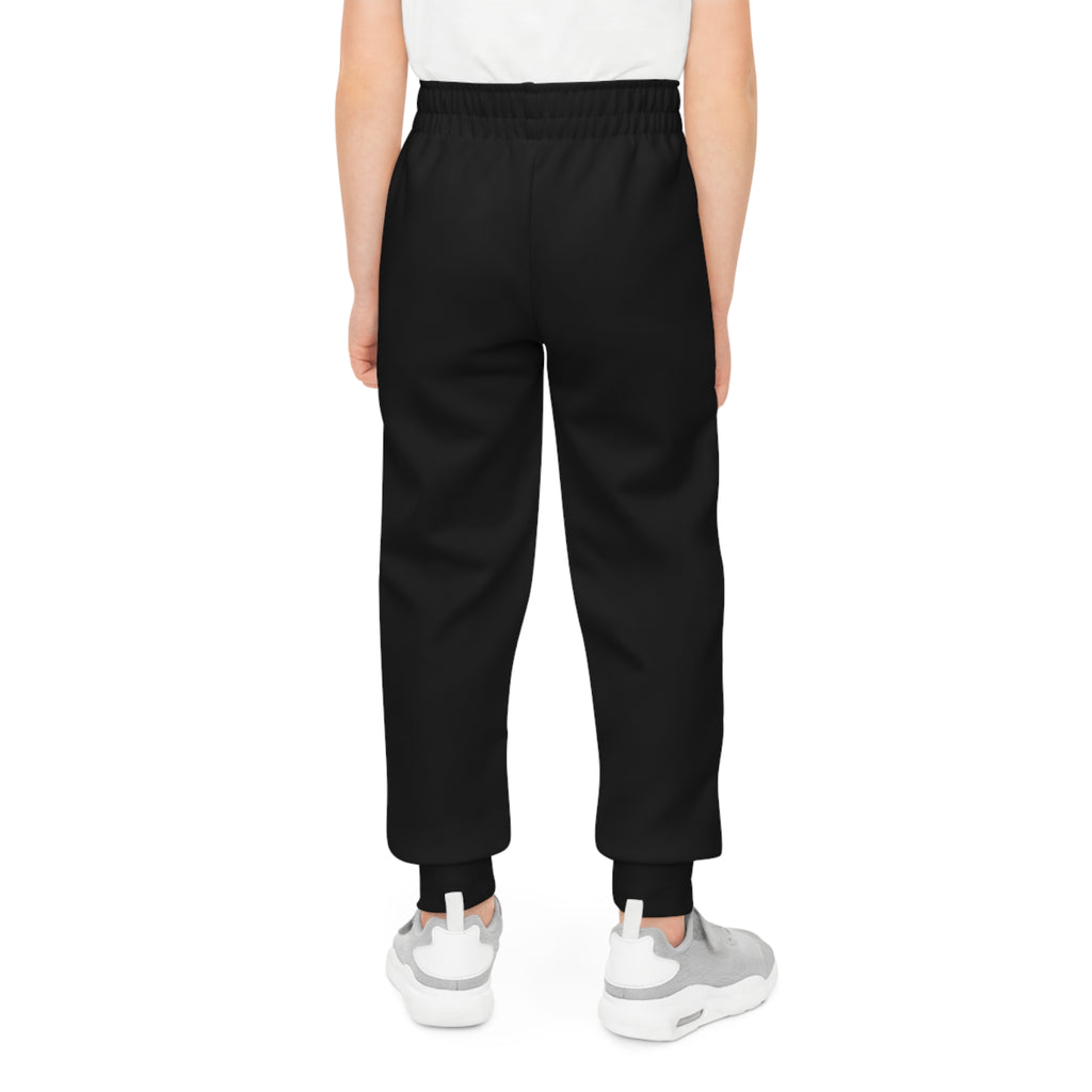 Youth Joggers — Black Kids Sweatpants with Lookouts Logo
