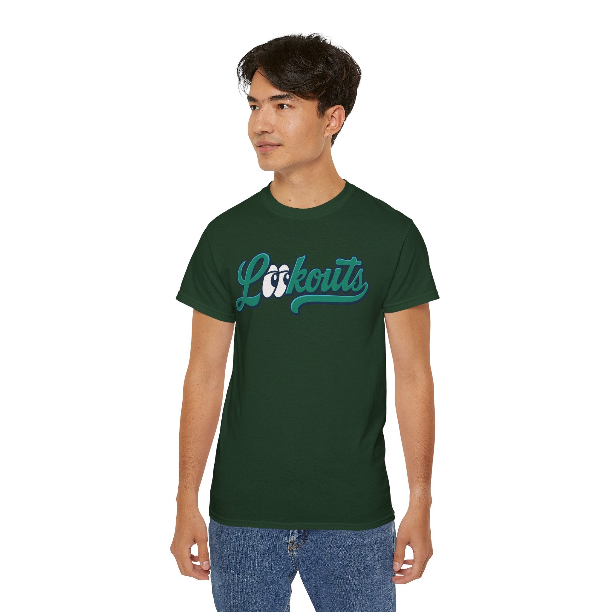 Lookouts Baseball Team Tee — Custom Player Name Cotton Shirt