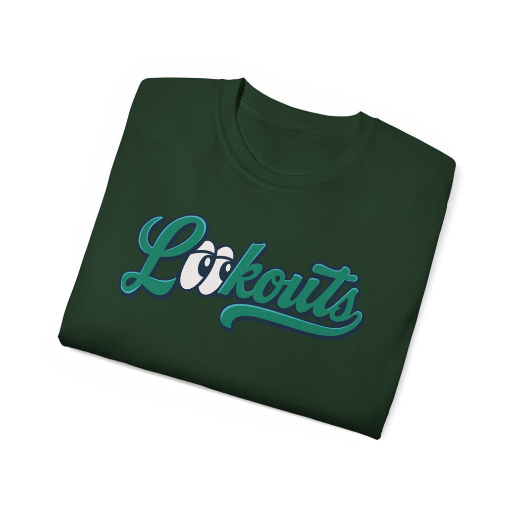 Lookouts Baseball Team Tee — Custom Player Name Cotton Shirt