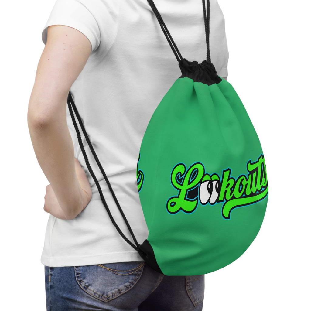 Sketchy Eyes Drawstring Bag — Lookouts Graphic Gym Sack