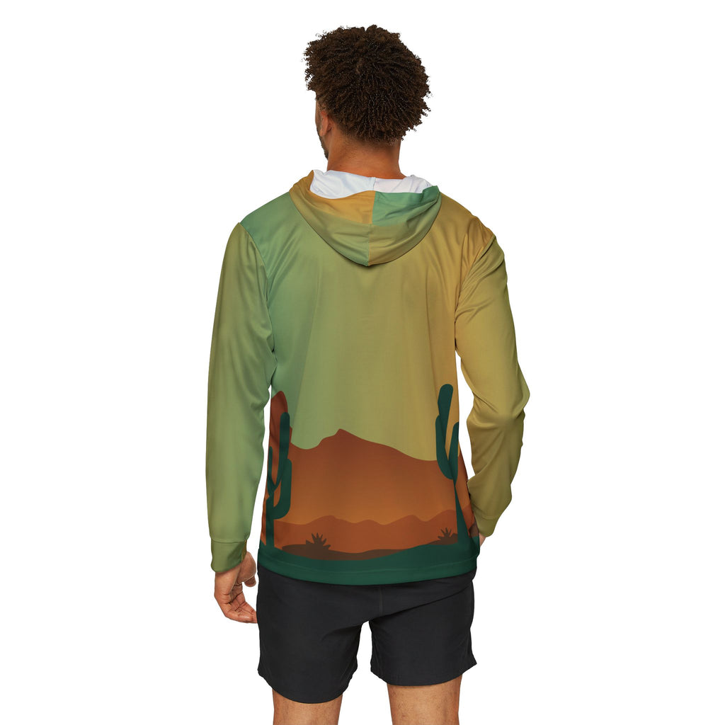 Lookouts Desert Sunset Hoodie — Men's Sports Warmup Pullover