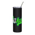 20oz Stainless Steel Tumbler — Black "Lookouts" Graphic Insulated Travel Cup