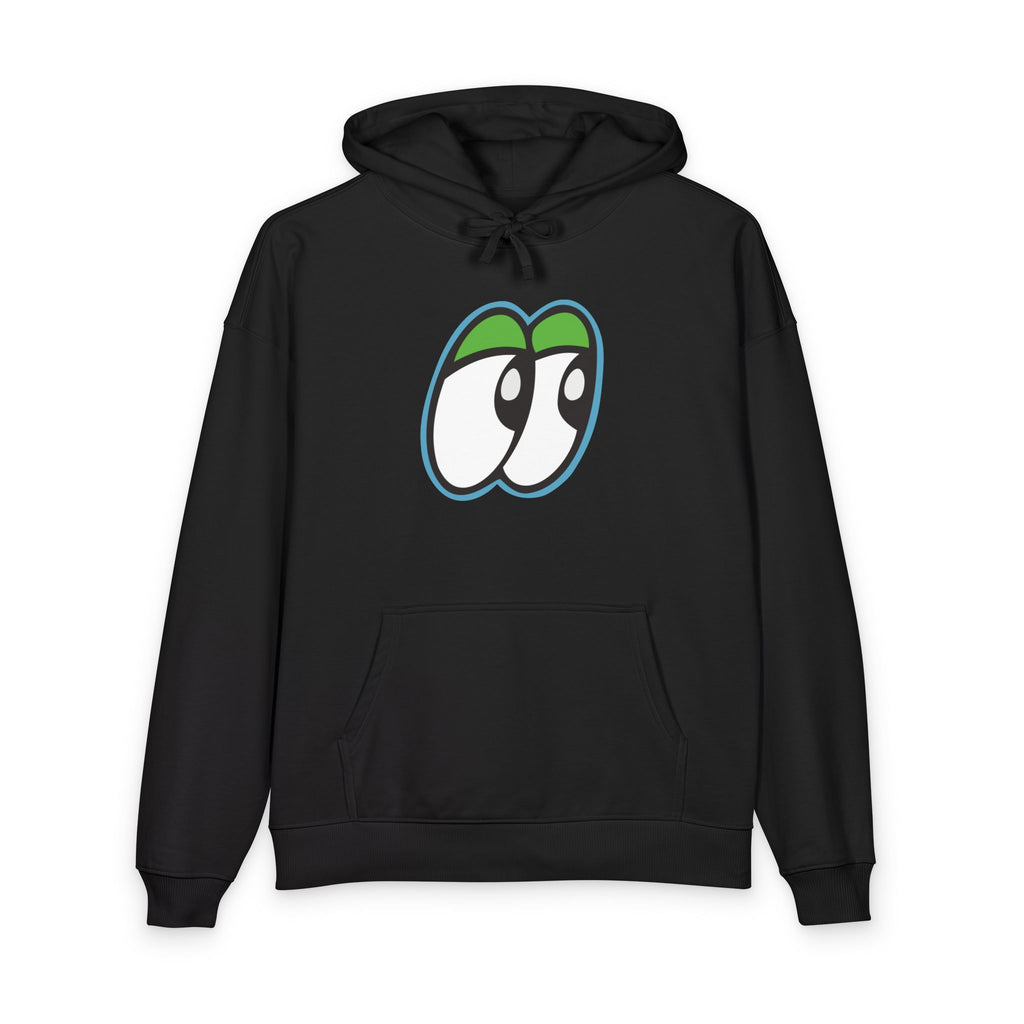 Slammer Eyes Hoodie — Minimal Green Eye Graphic Pullover