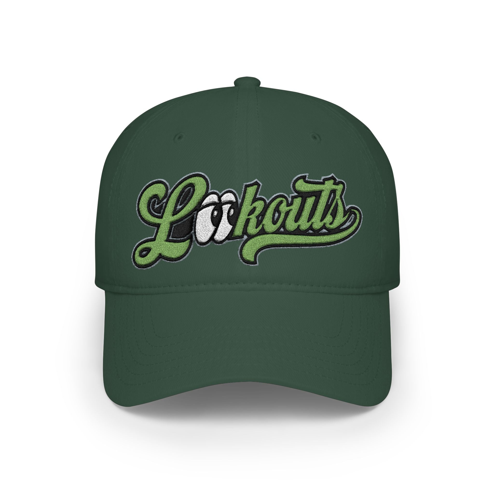 Lookouts Embroidered Baseball Cap - Vintage Script Logo