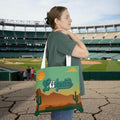 Lookouts Desert Sunset Tote Bag — Southwestern Cactus Shoulder Tote