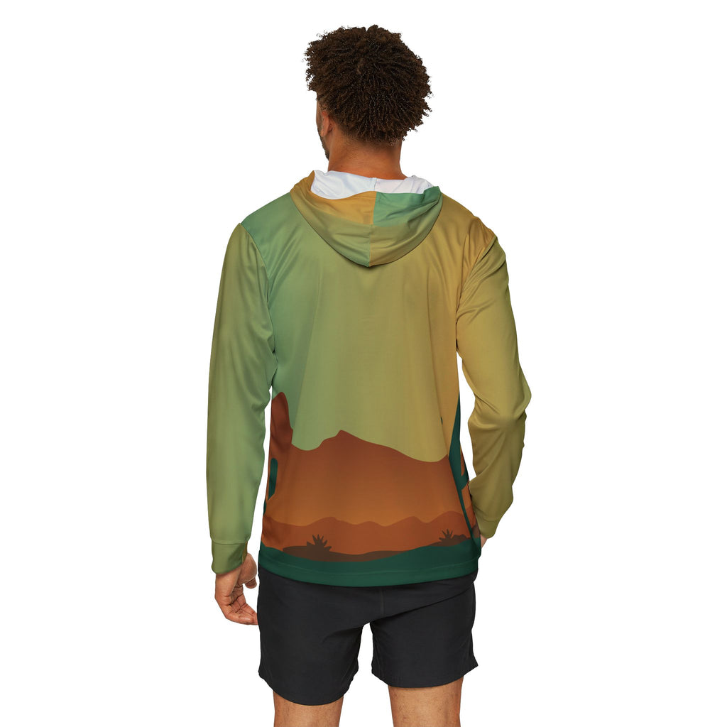 Lookouts Desert Sunset Hoodie — Men's Sports Warmup Pullover