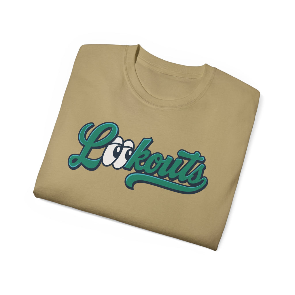 Lookouts Baseball Team Tee — Custom Player Name Cotton Shirt