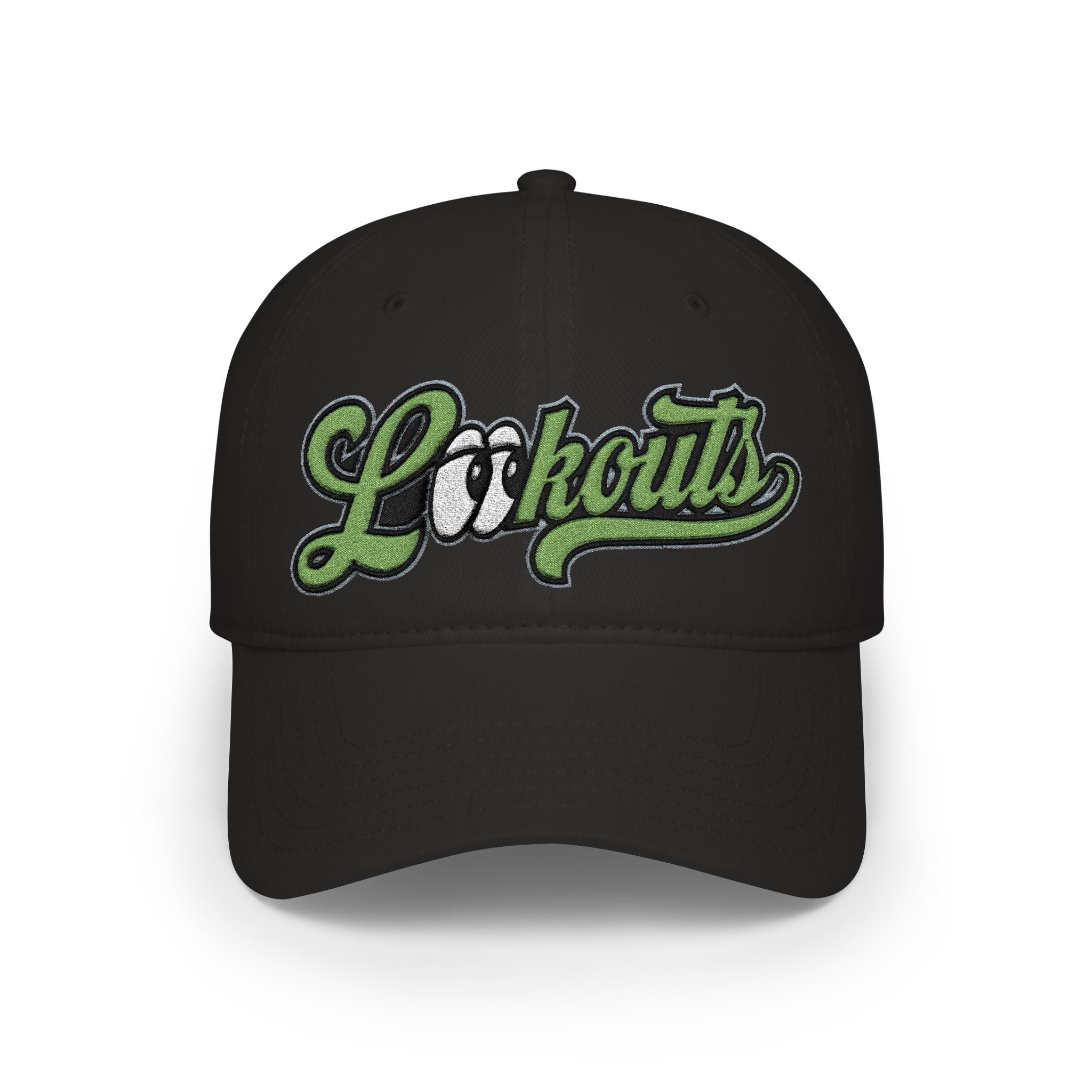 Lookouts Embroidered Baseball Cap - Vintage Script Logo