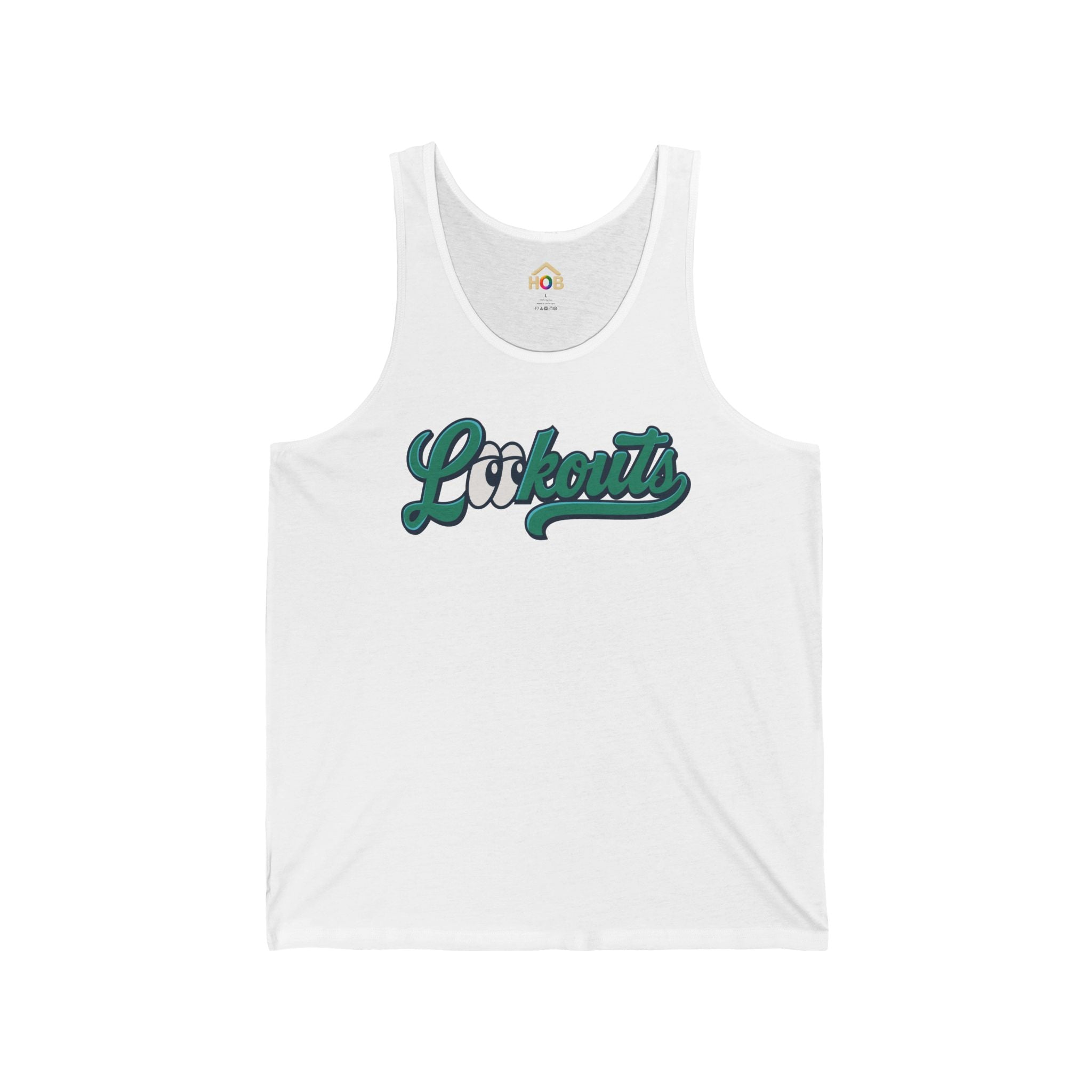 Lookouts Script Tank Top — Customizable Unisex Athletic Jersey Tank