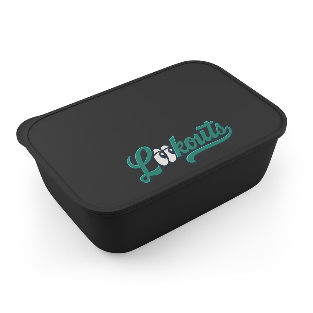 Lookouts Personalized Bento Box — Custom Name Lunch Box with Band & Utensils