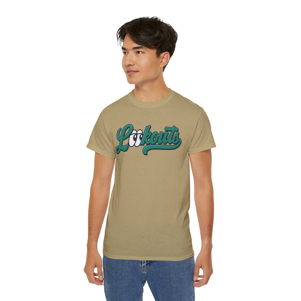Lookouts Baseball Team Tee — Custom Player Name Cotton Shirt