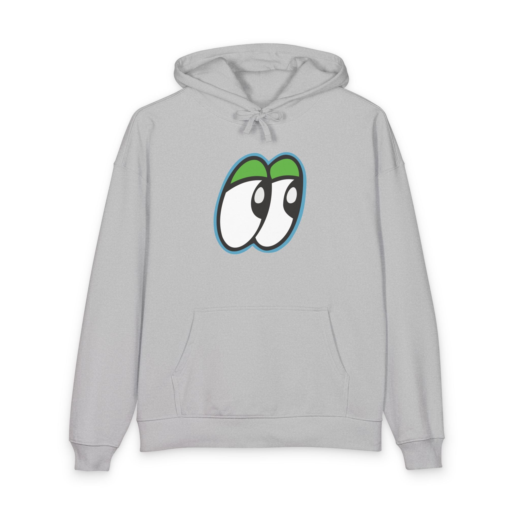 Slammer Eyes Hoodie — Minimal Green Eye Graphic Pullover