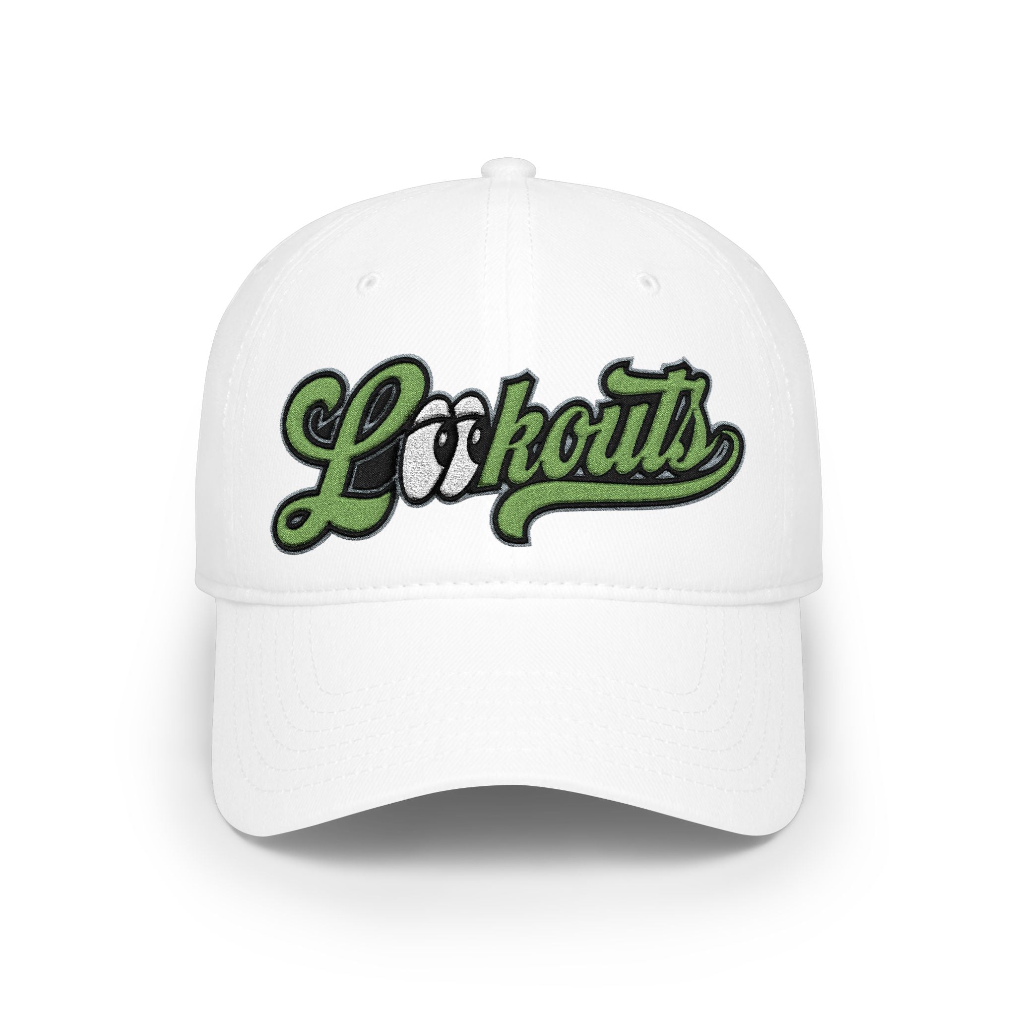 Lookouts Embroidered Baseball Cap - Vintage Script Logo