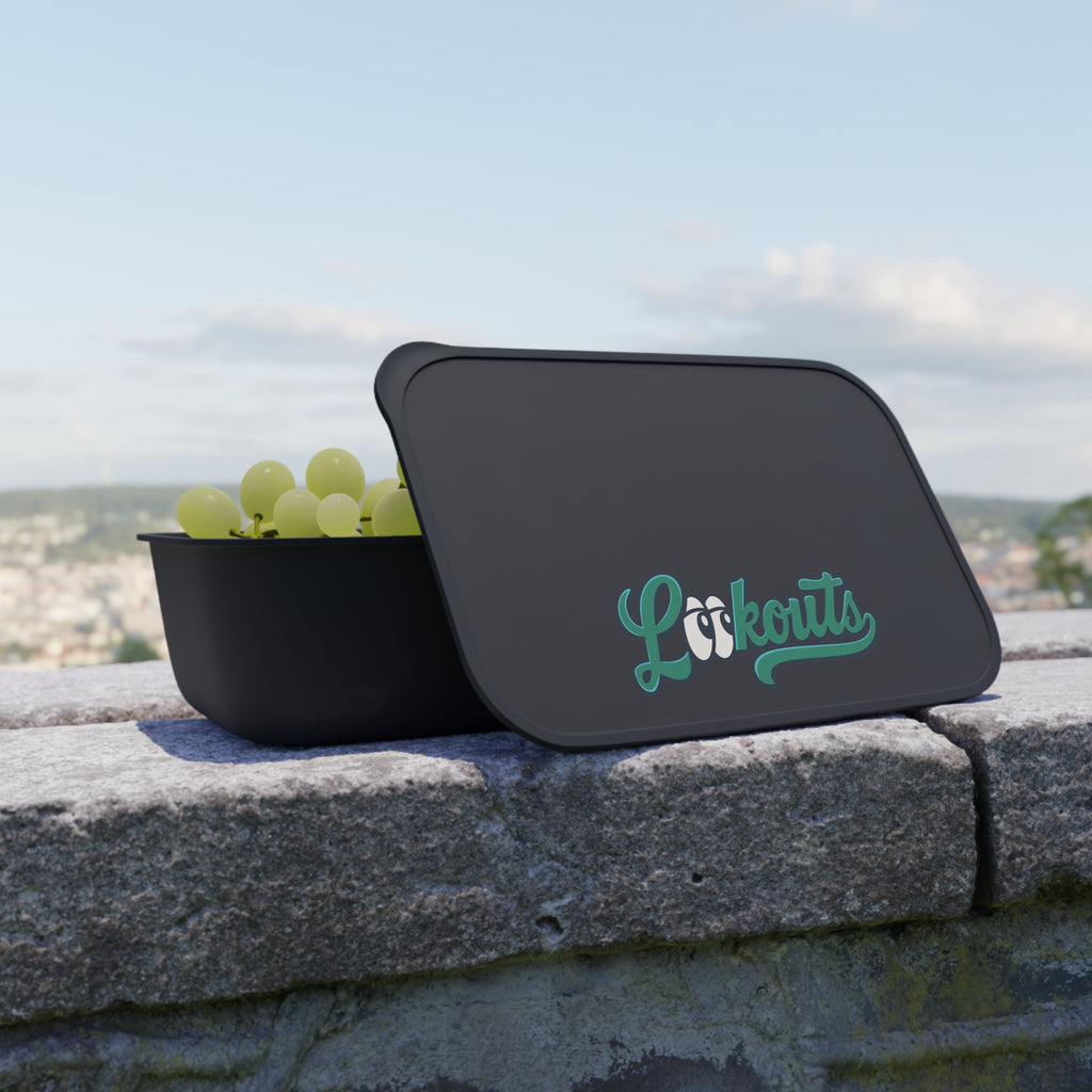 Lookouts Personalized Bento Box — Custom Name Lunch Box with Band & Utensils