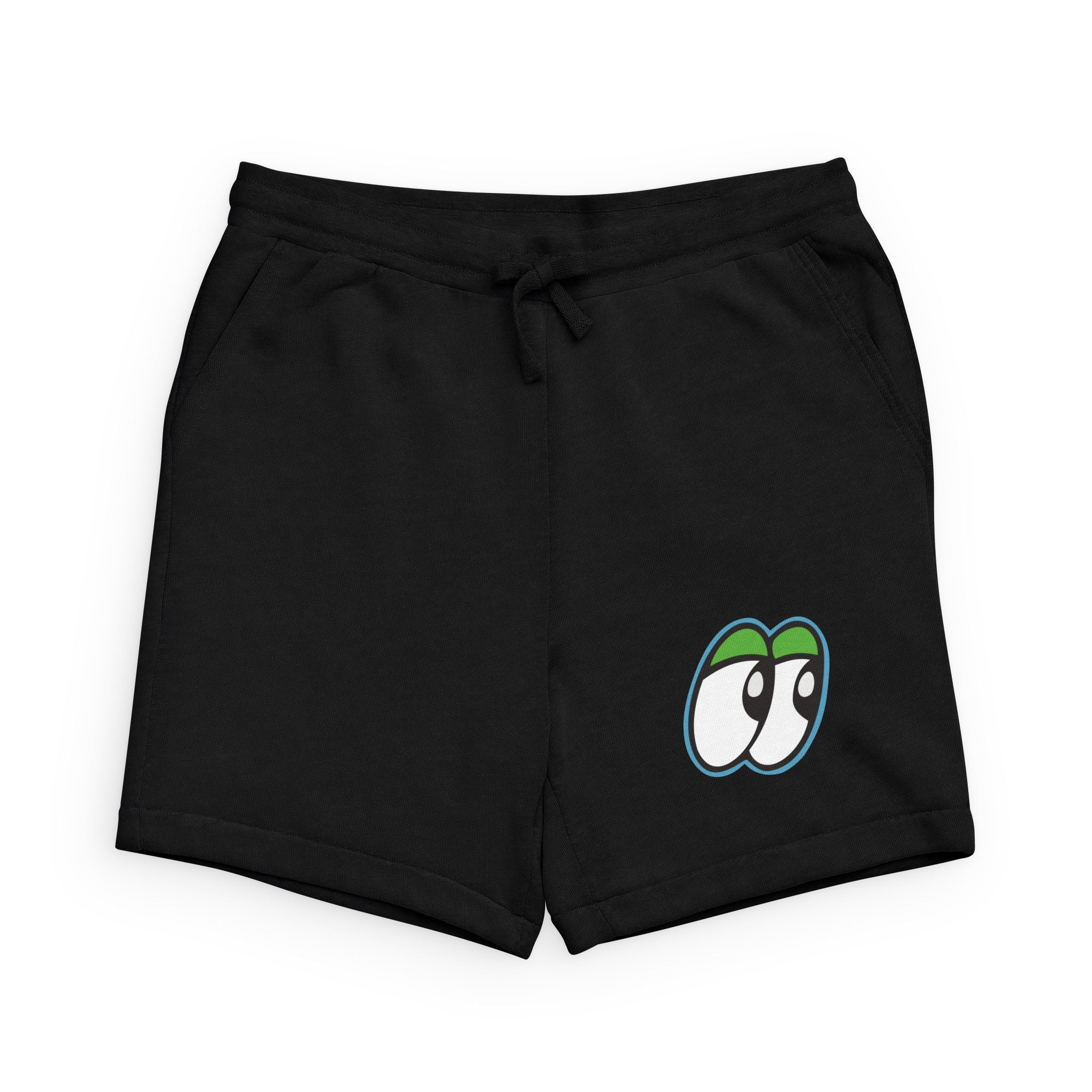 Eyes Logo Sweatshorts — Casual Graphic Lounge Shorts