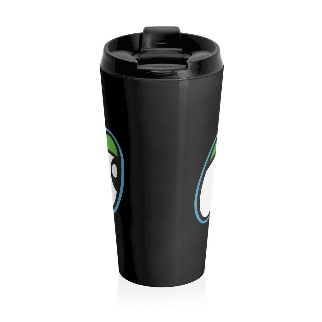 Travel Mug with Lookouts Eyes Graphic — Stainless Steel Insulated Tumbler