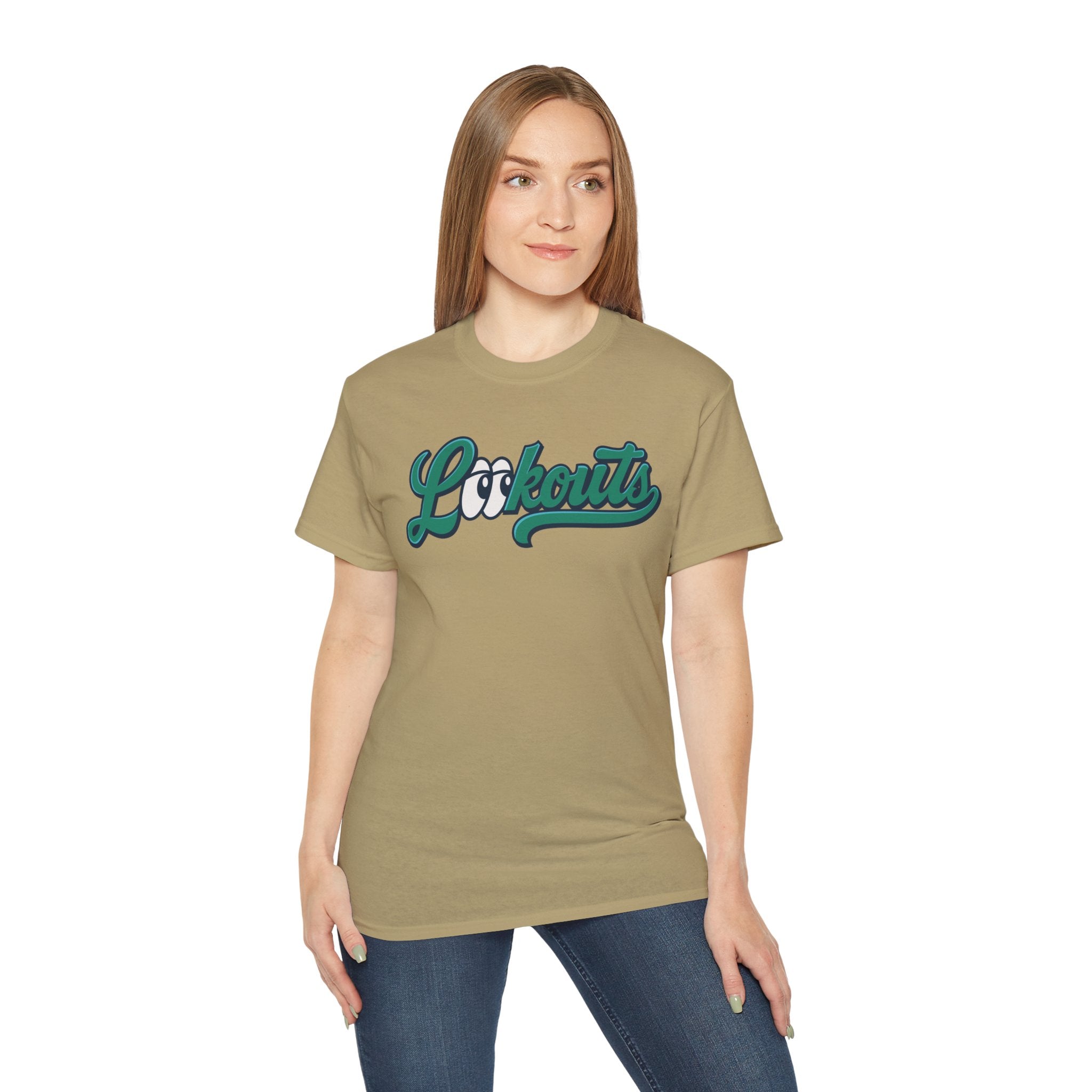 Lookouts Baseball Team Tee — Custom Player Name Cotton Shirt