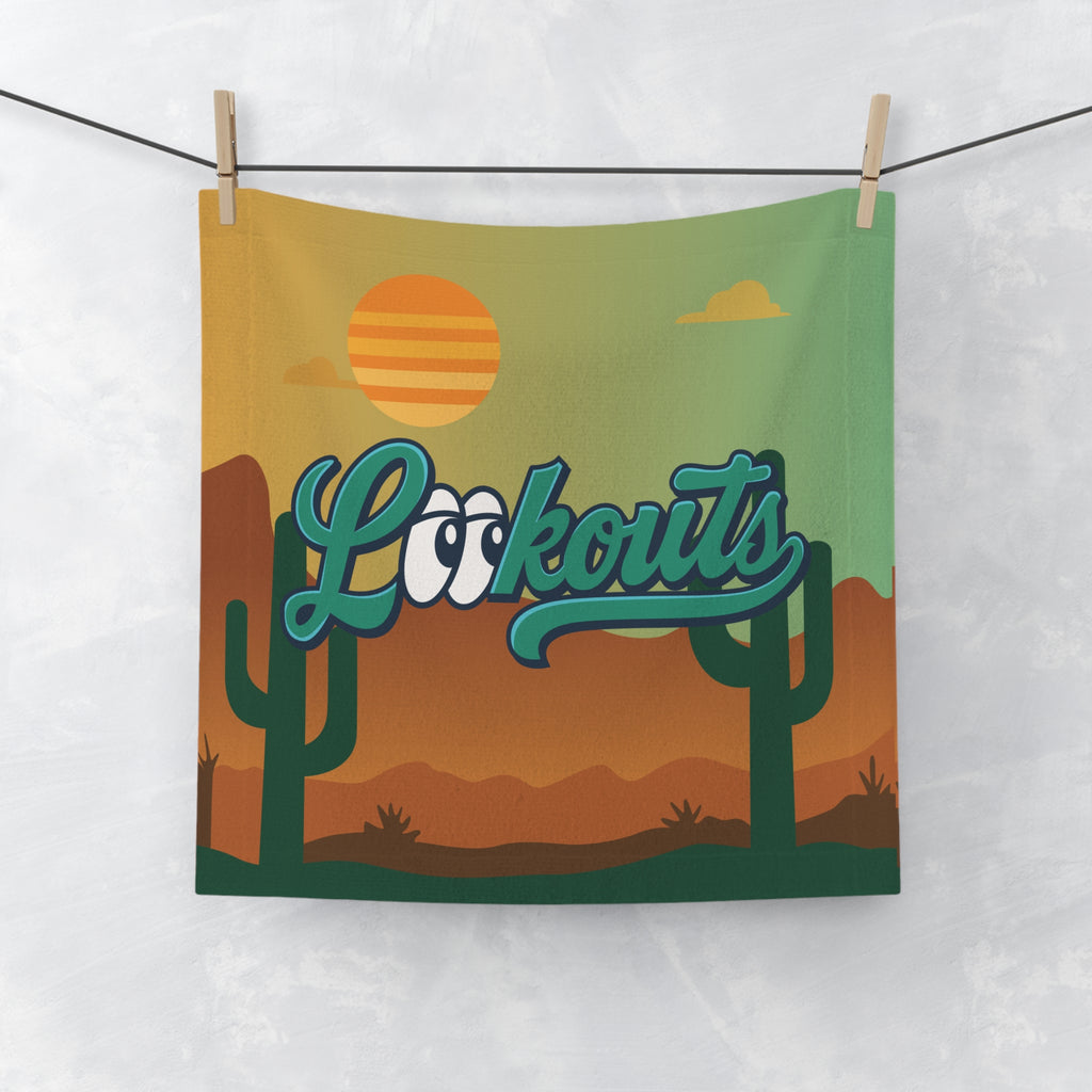 Lookouts Desert Sunset Face Towel